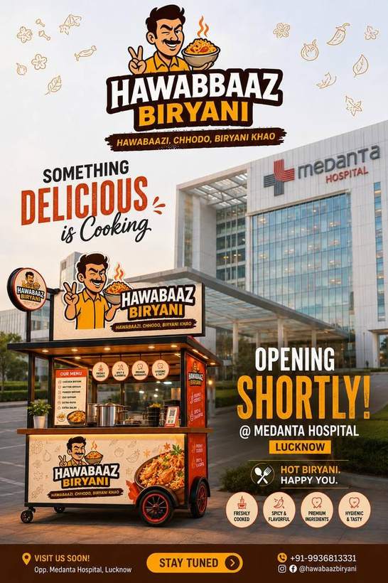 Food brand — Hawabbaaz Biryani launch creative