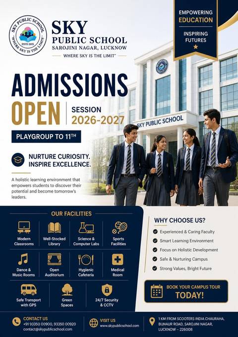 School — Admissions poster