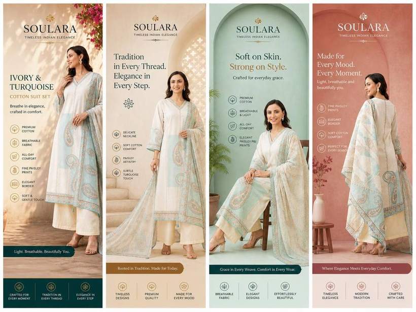 Fashion brand — Soulara vertical banner set